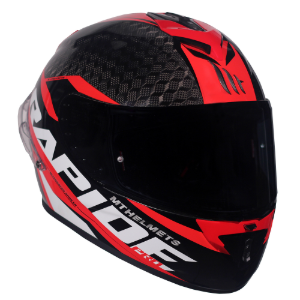 MT헬멧 RAPIDE PRO CARBON GLOSSY RED