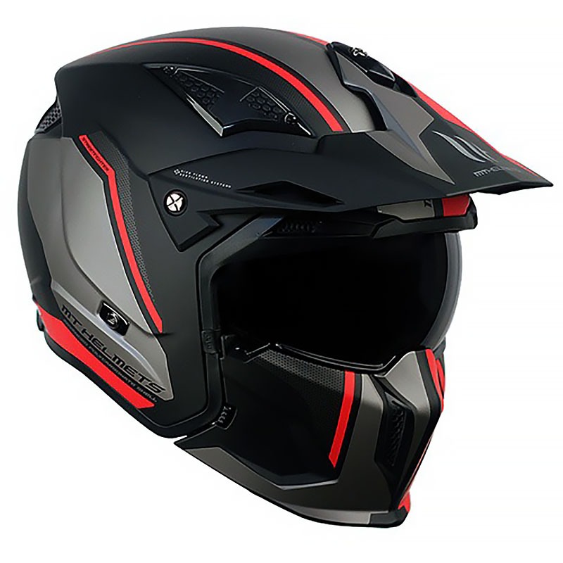 AGV 헬멧 STREETFIGHTER SV TWIN MATT BLACK RED
