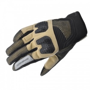 KOMINE GK-250 3D Mesh Protect Gloves #BEIGE